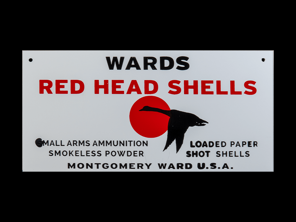 Wards Red Head Shells Sign – DKG Signs