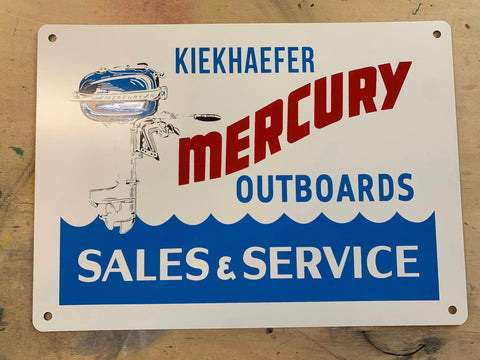 Mercury Outboard Motor Sign