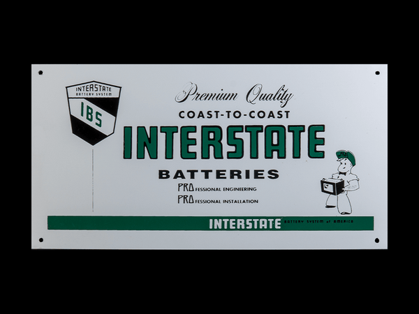 INTERSTATE BATTERIES 看板 サインボード アメリカン雑貨 interstate-batteries-