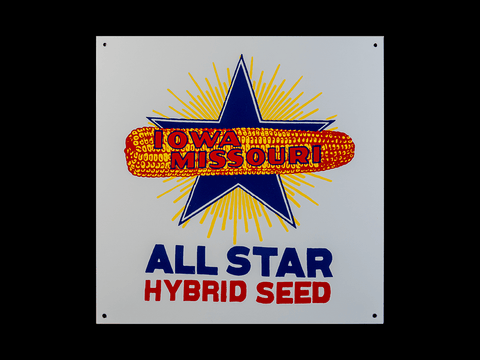 Iowa Missouri Allstar Hybrid Seed Sign
