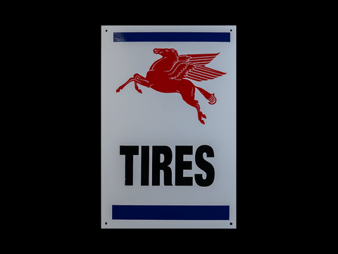 Mobil Pegasus Tires Sign