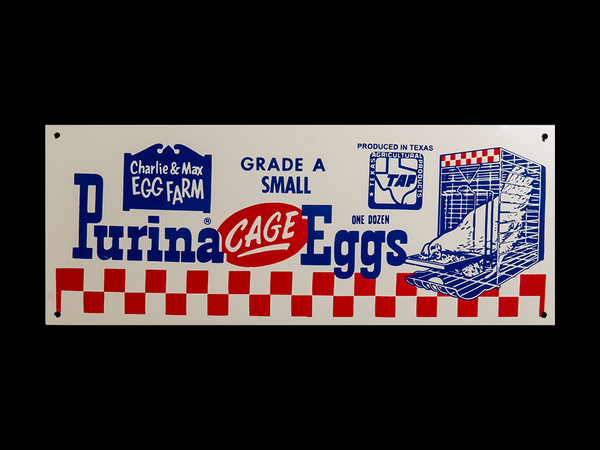 Purina Cage Eggs Sign
