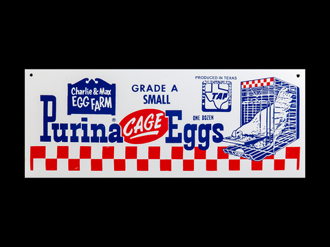 Purina Cage Eggs Sign