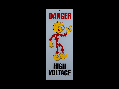 Redi Kilowatt Danger High Voltage Sign