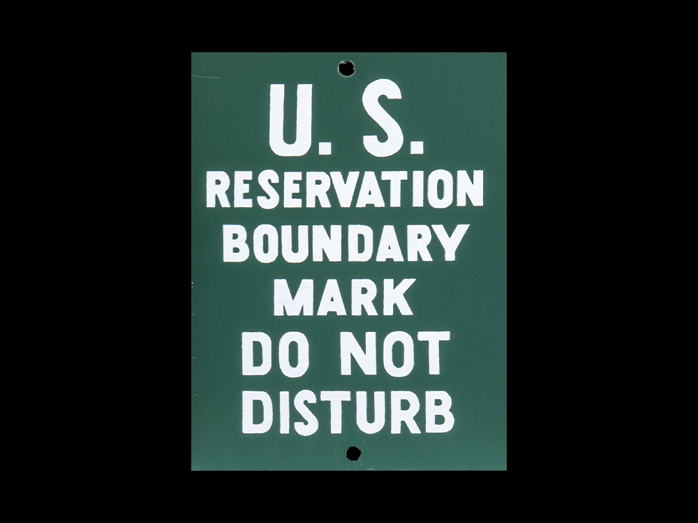 U.S. Reservation Boundary Sign – DKG Signs