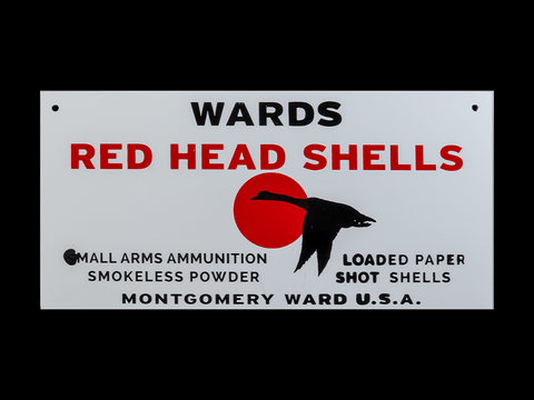 Wards Red Head Shells Sign
