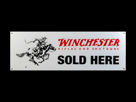 Winchester Rifles and Shotguns Sold Here Sign